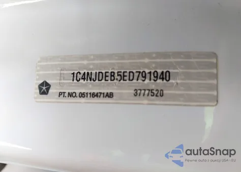 2014 Jeep Compass Latitude from USA, damaged, VIN 1C4NJDEB5ED791940